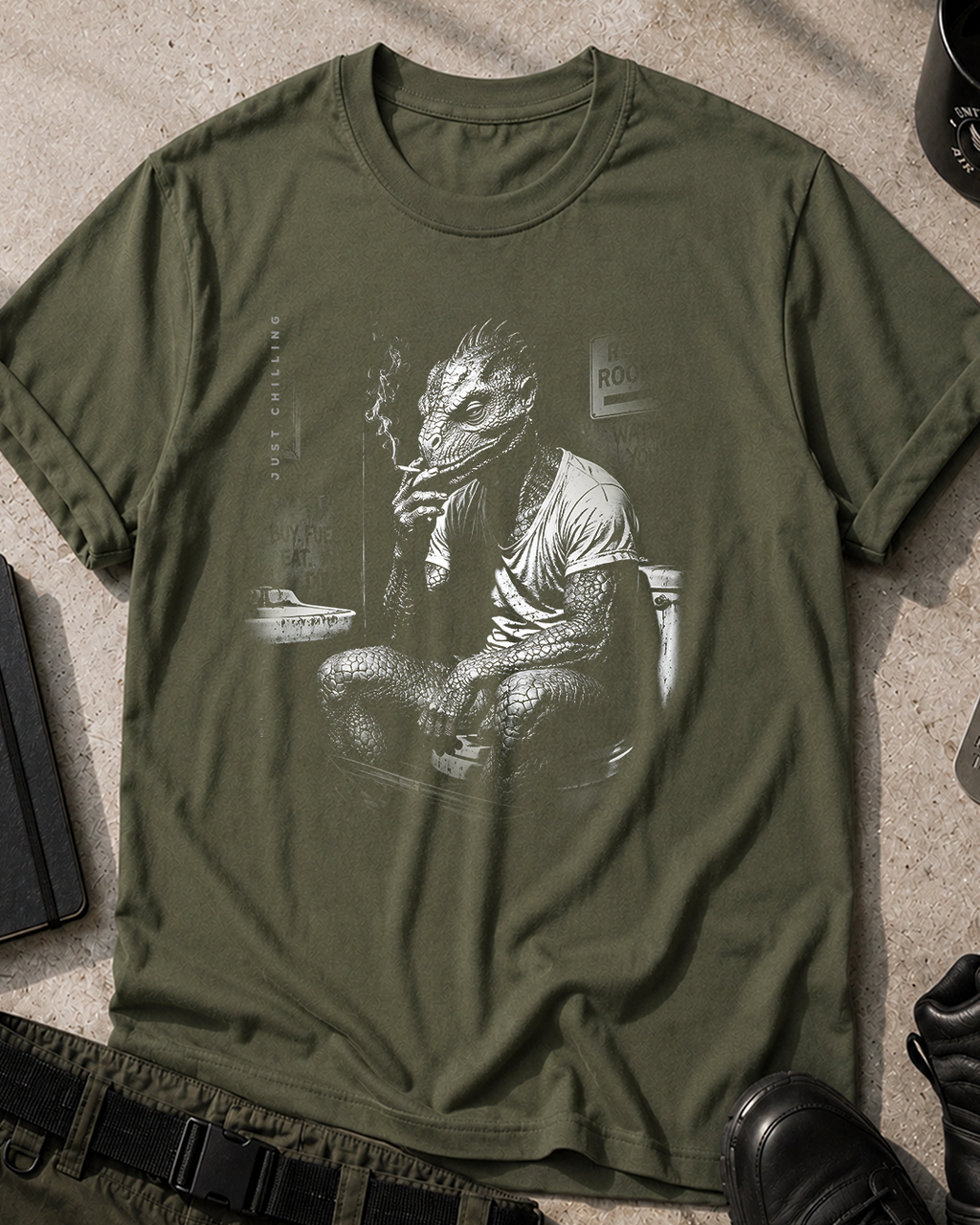 Reptilian Just Chillin T-Shirt