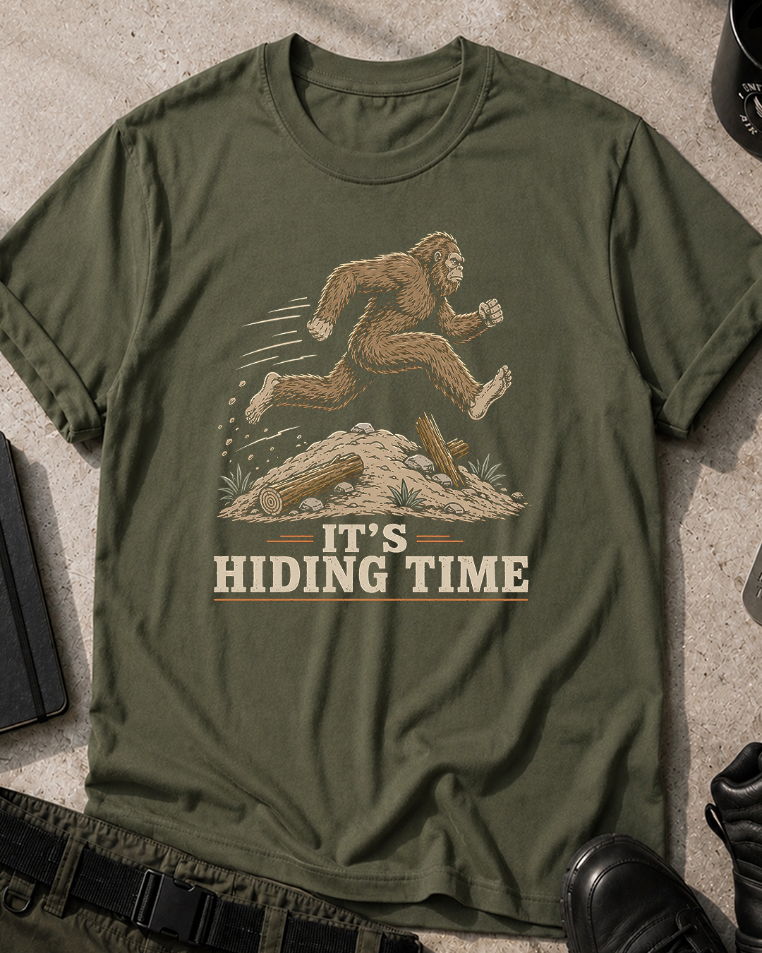 Bigfoot It's Hiding Time T-Shirt
