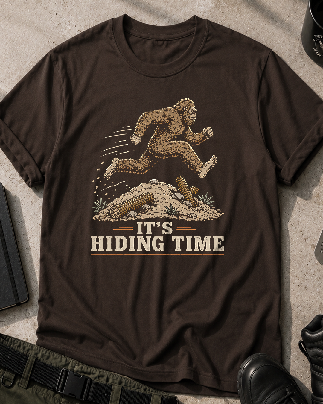 Bigfoot It's Hiding Time T-Shirt