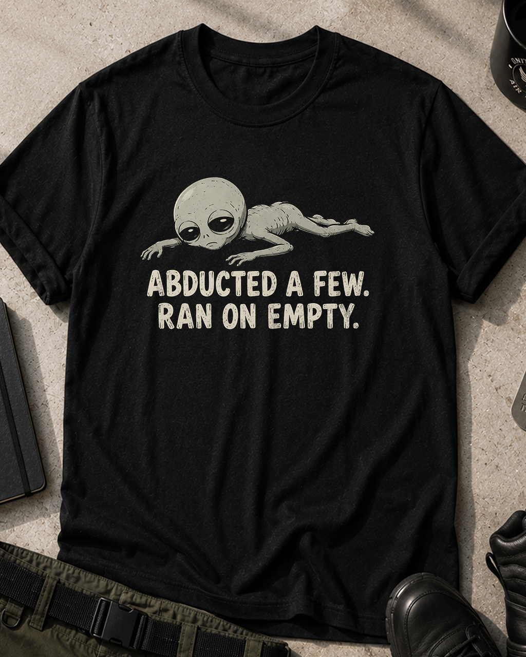 Alien Ran On Empty T‑Shirt