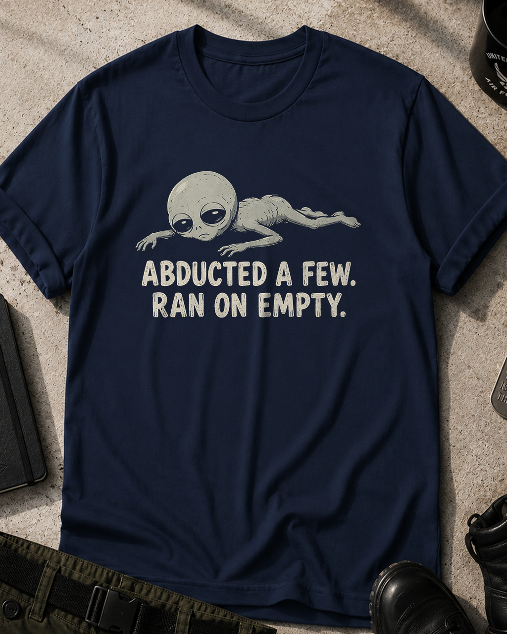 Alien Ran On Empty T‑Shirt