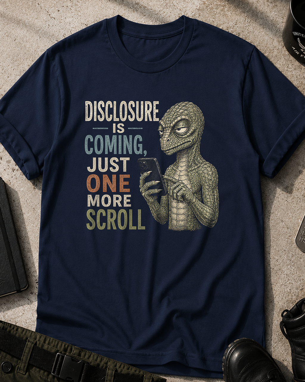 Reptilian Disclosure Is Coming T‑Shirt