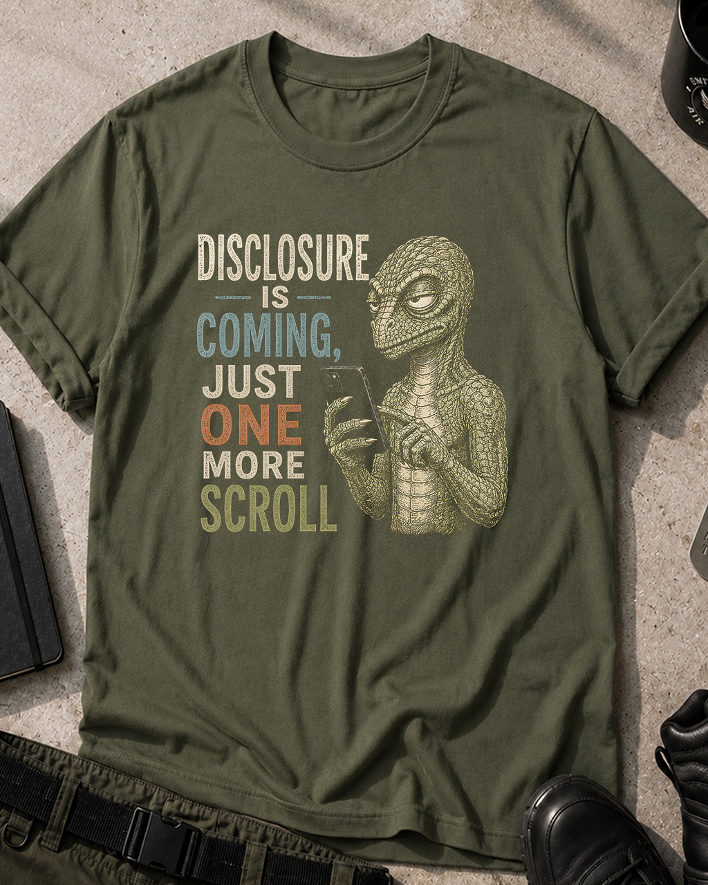 Reptilian Disclosure Is Coming T‑Shirt