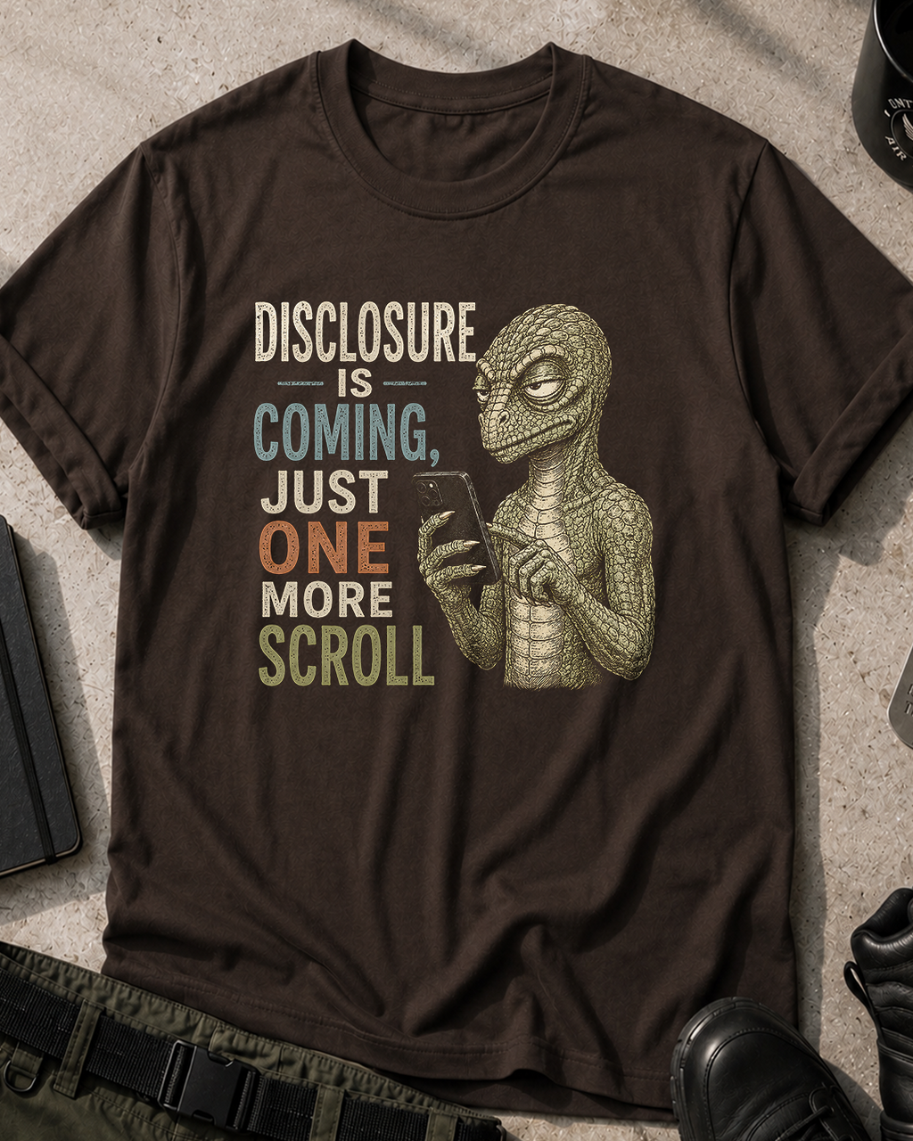 Reptilian Disclosure Is Coming T‑Shirt
