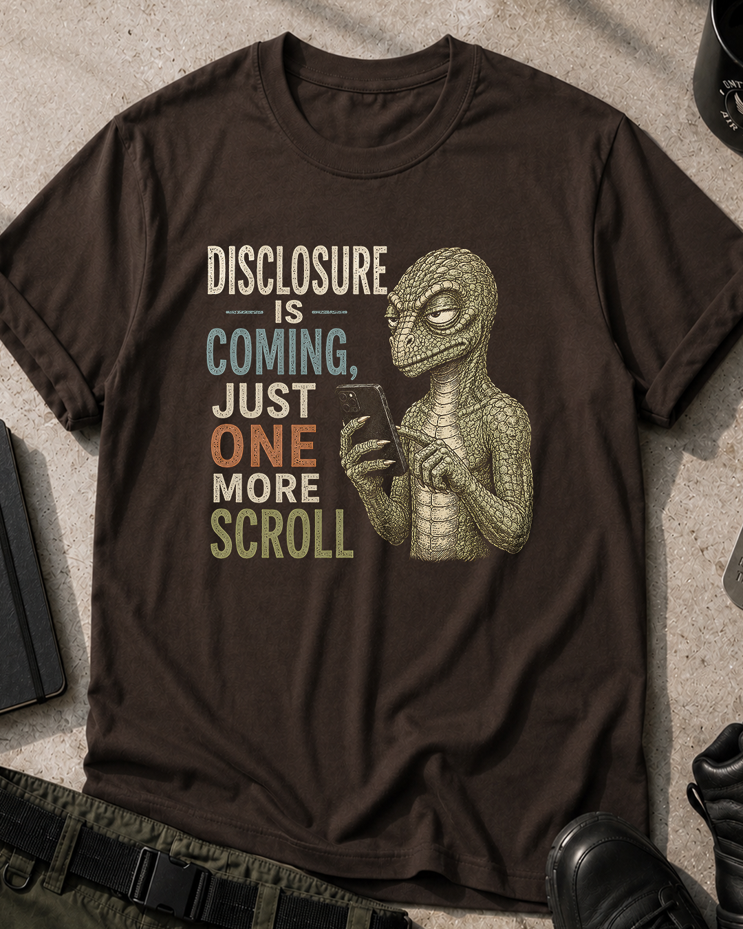 Reptilian Disclosure Is Coming T‑Shirt