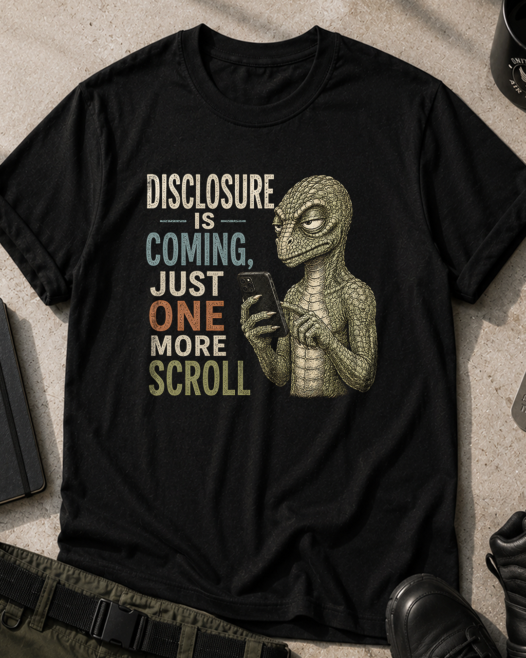 Reptilian Disclosure Is Coming T‑Shirt