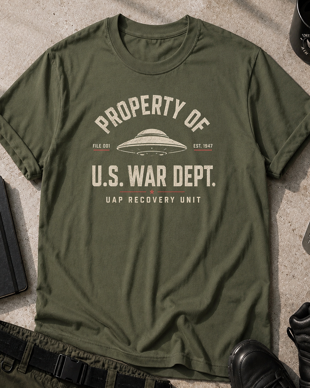 Property of U.S. War Dept UFO T-Shirt