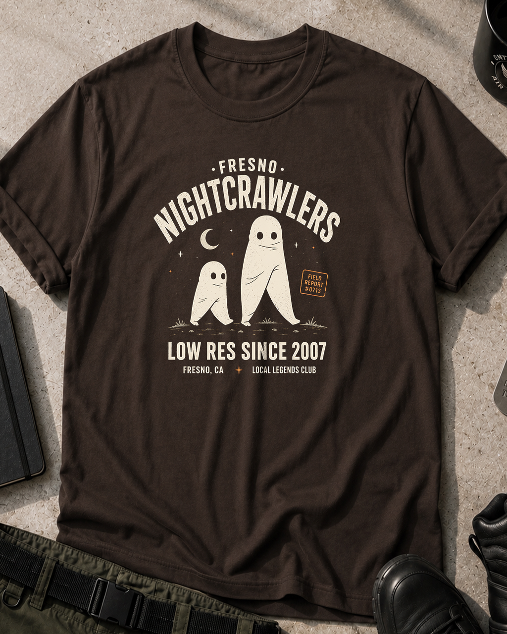 Fresno Nightcrawlers Low Res T-Shirt