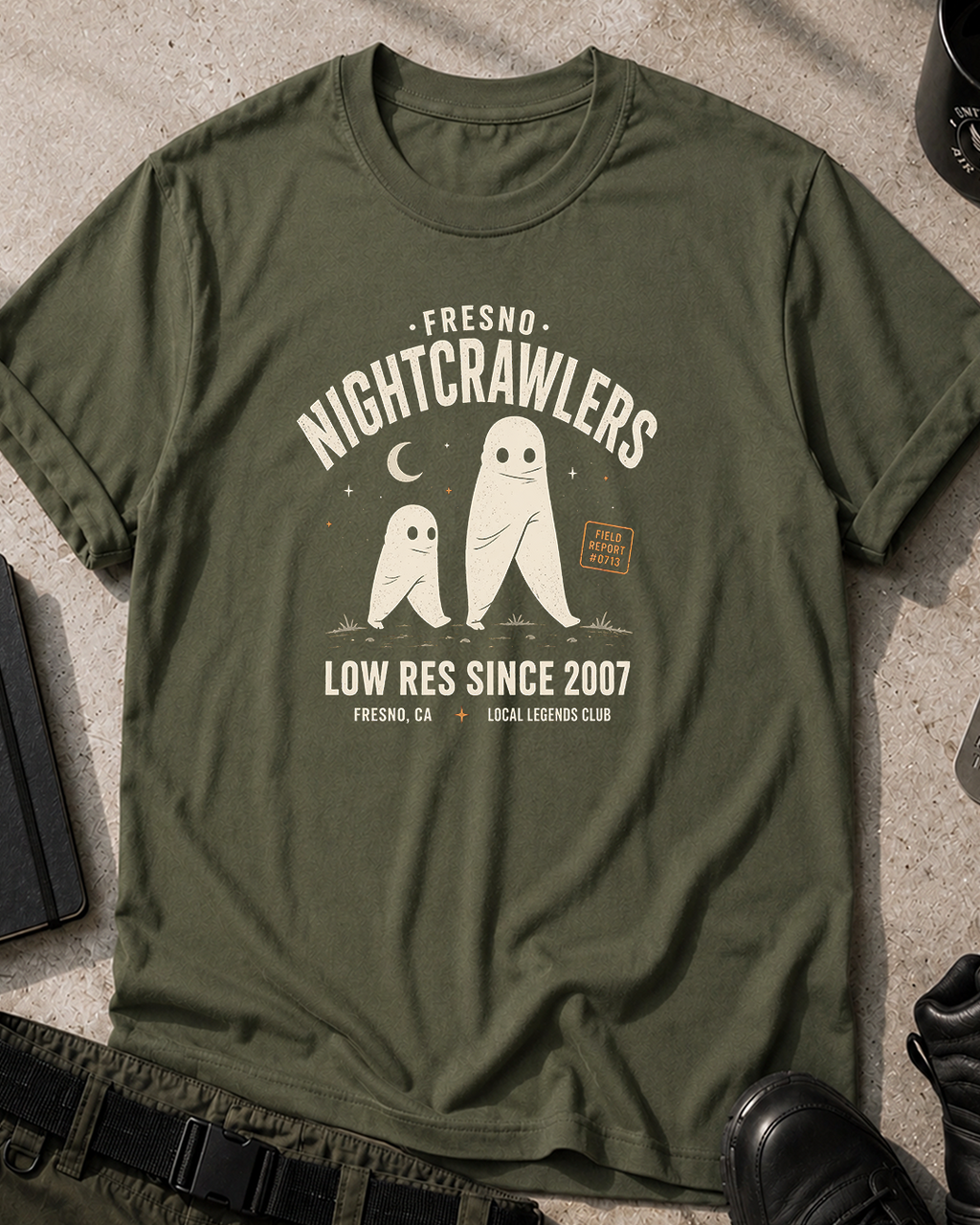 Fresno Nightcrawlers Low Res T-Shirt