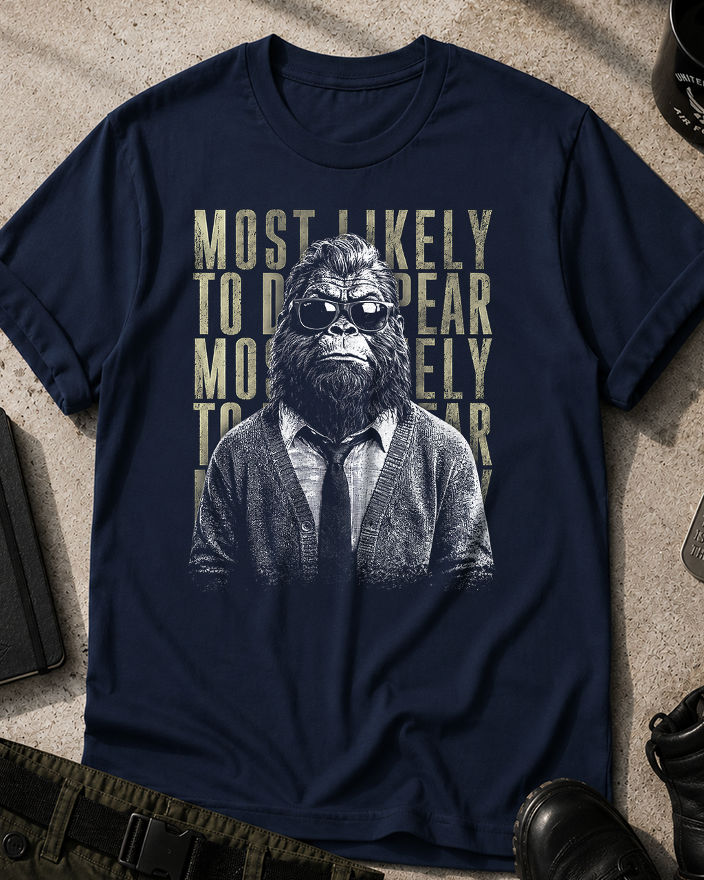 Most Likely To Disappear Bigfoot T-Shirt