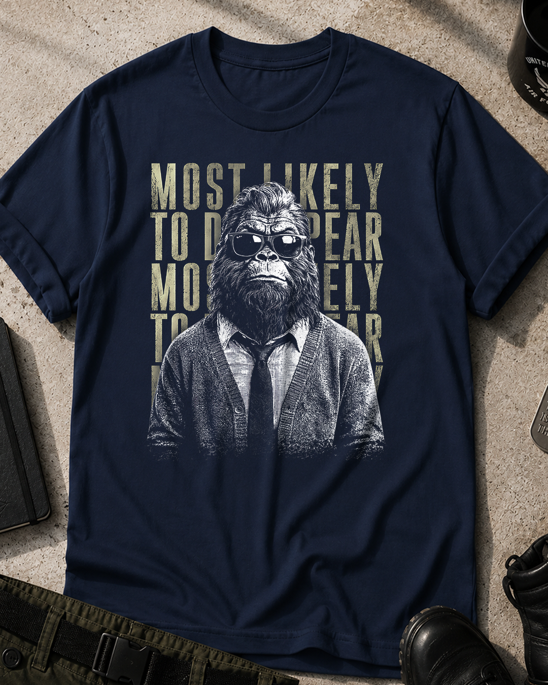 Most Likely To Disappear Bigfoot T-Shirt