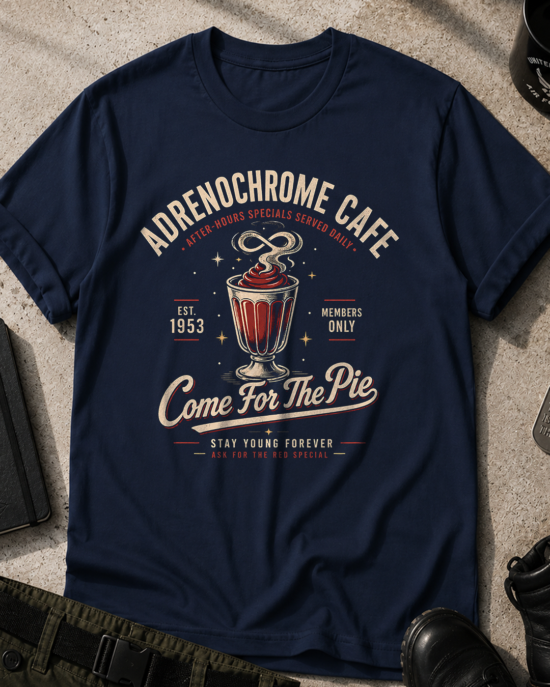 Adrenochrome Cafe T-Shirt