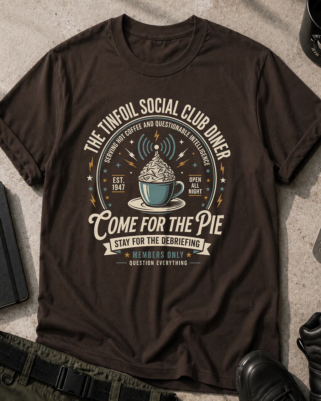 Tinfoil Social Club Diner T‑Shirt