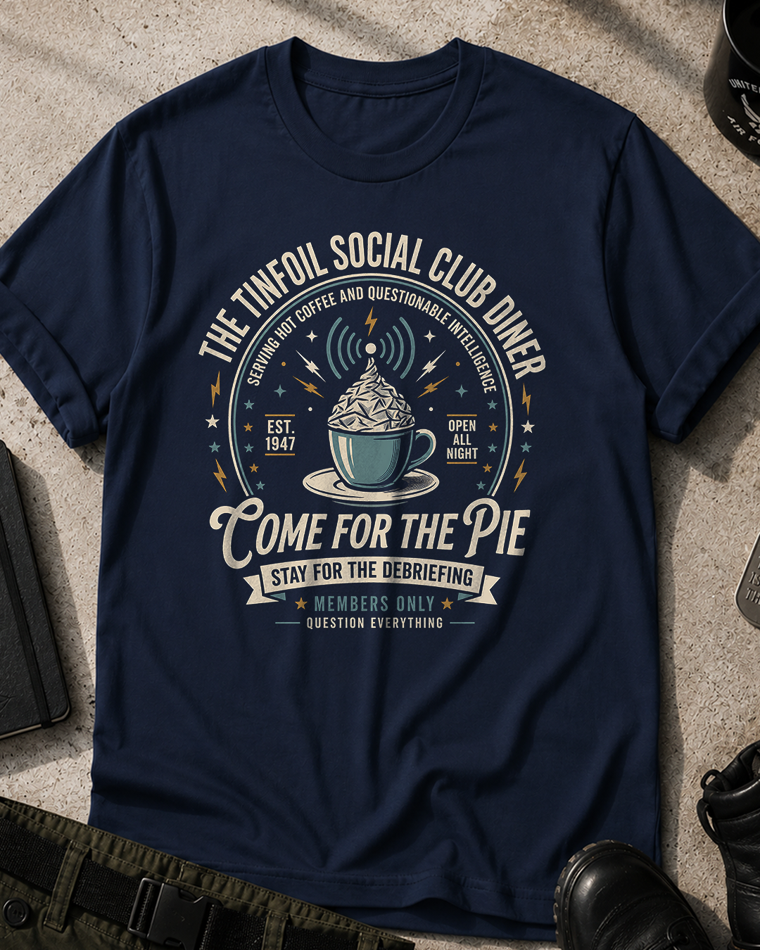 Tinfoil Social Club Diner T‑Shirt