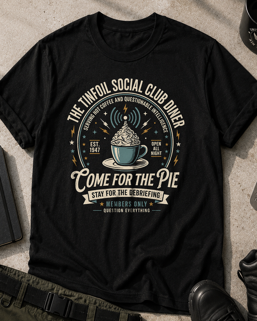 Tinfoil Social Club Diner T‑Shirt