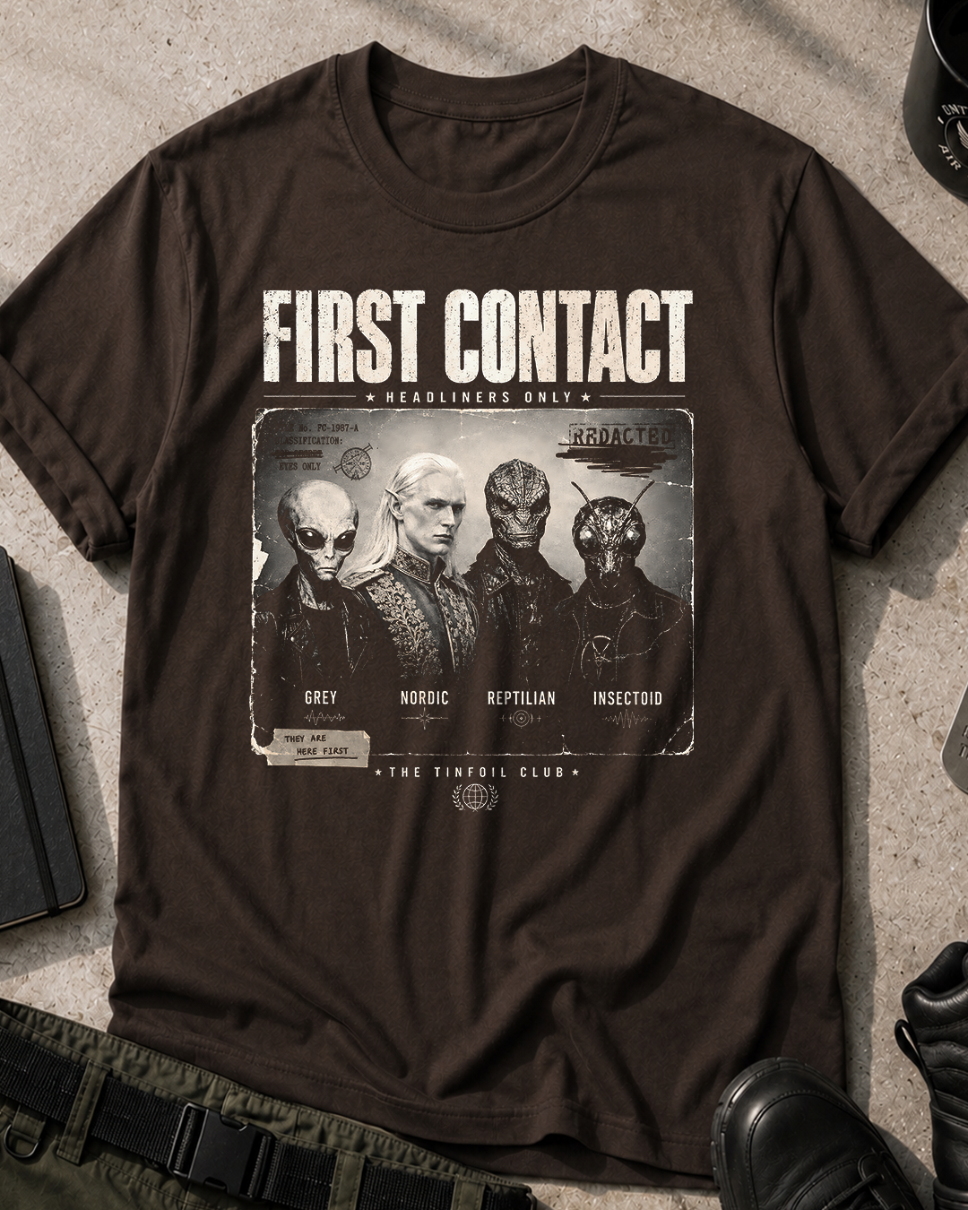 First Contact Retro T-Shirt