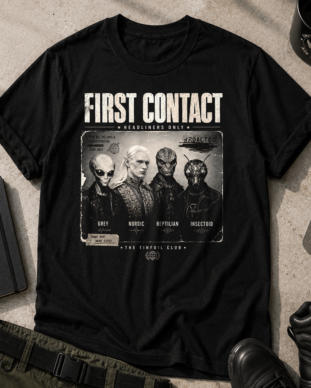 First Contact Retro T-Shirt