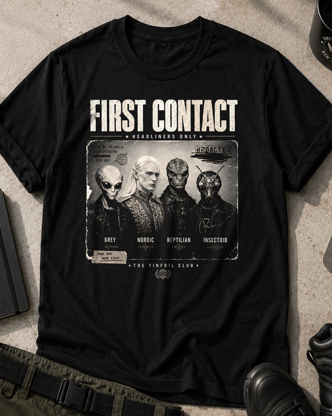 First Contact Retro T-Shirt