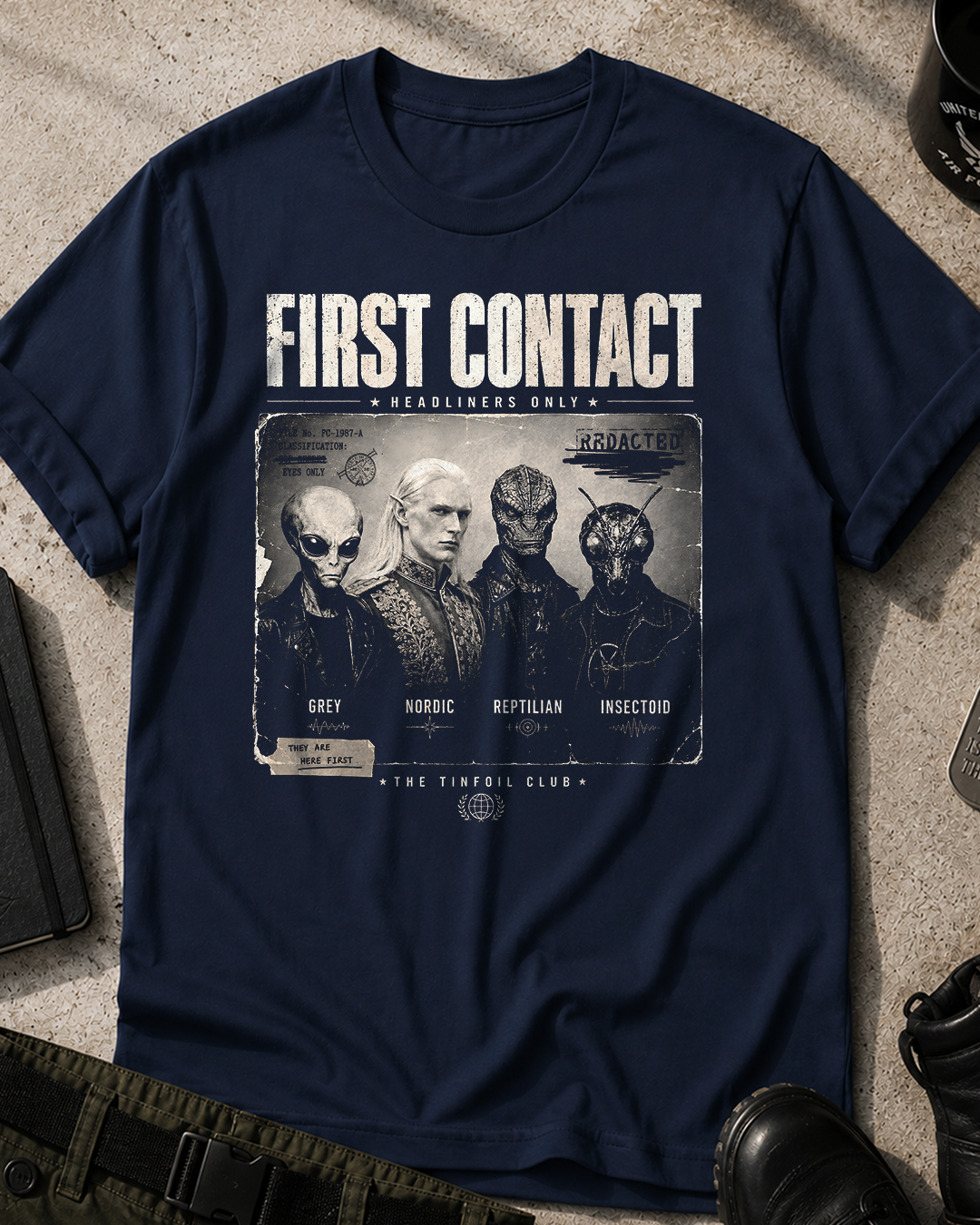 First Contact Retro T-Shirt
