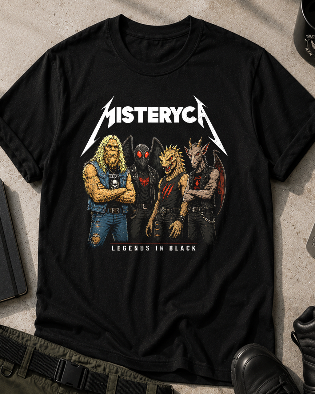 Misteryca Cryptids Metal band T-Shirt