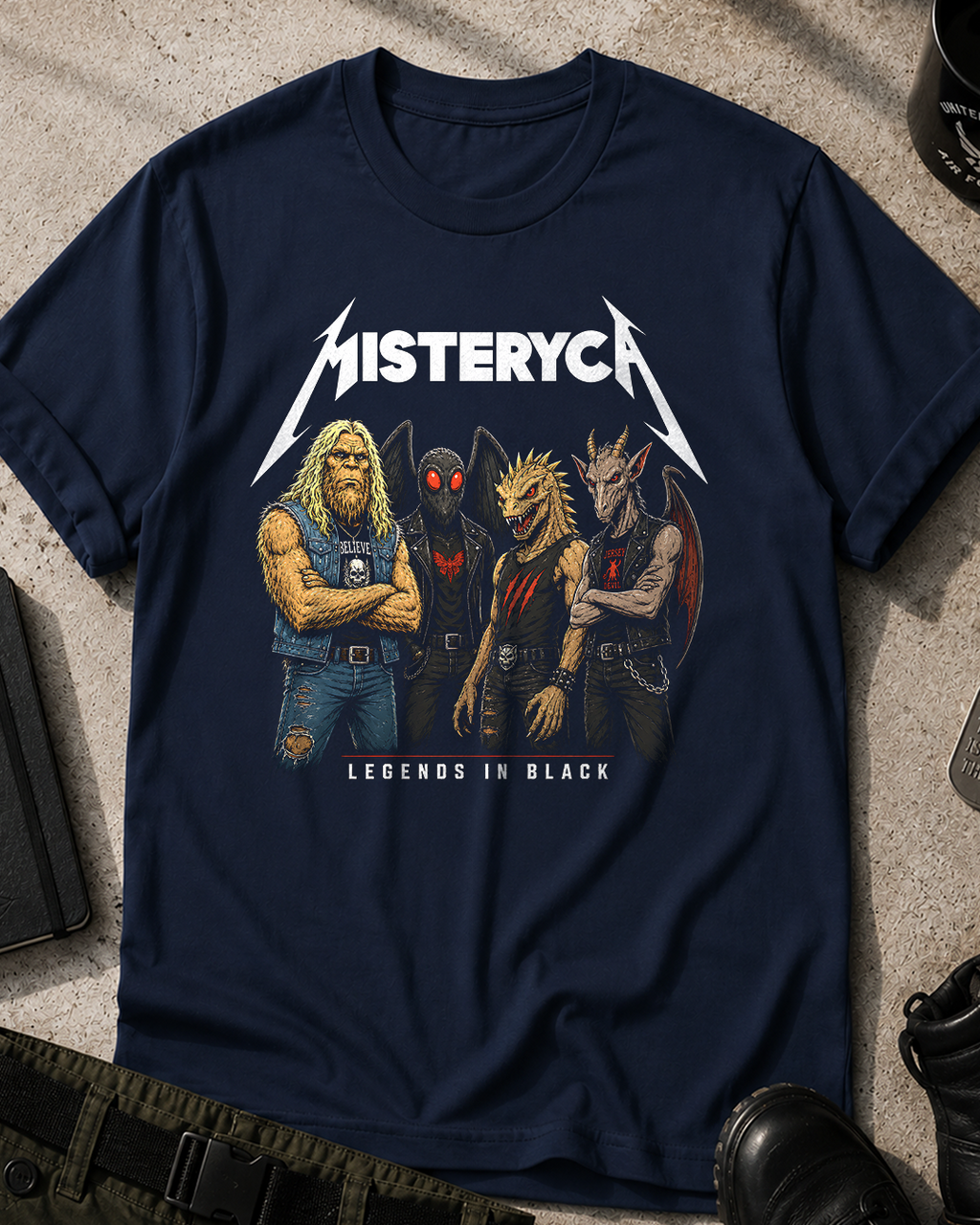 Misteryca Cryptids Metal band T-Shirt