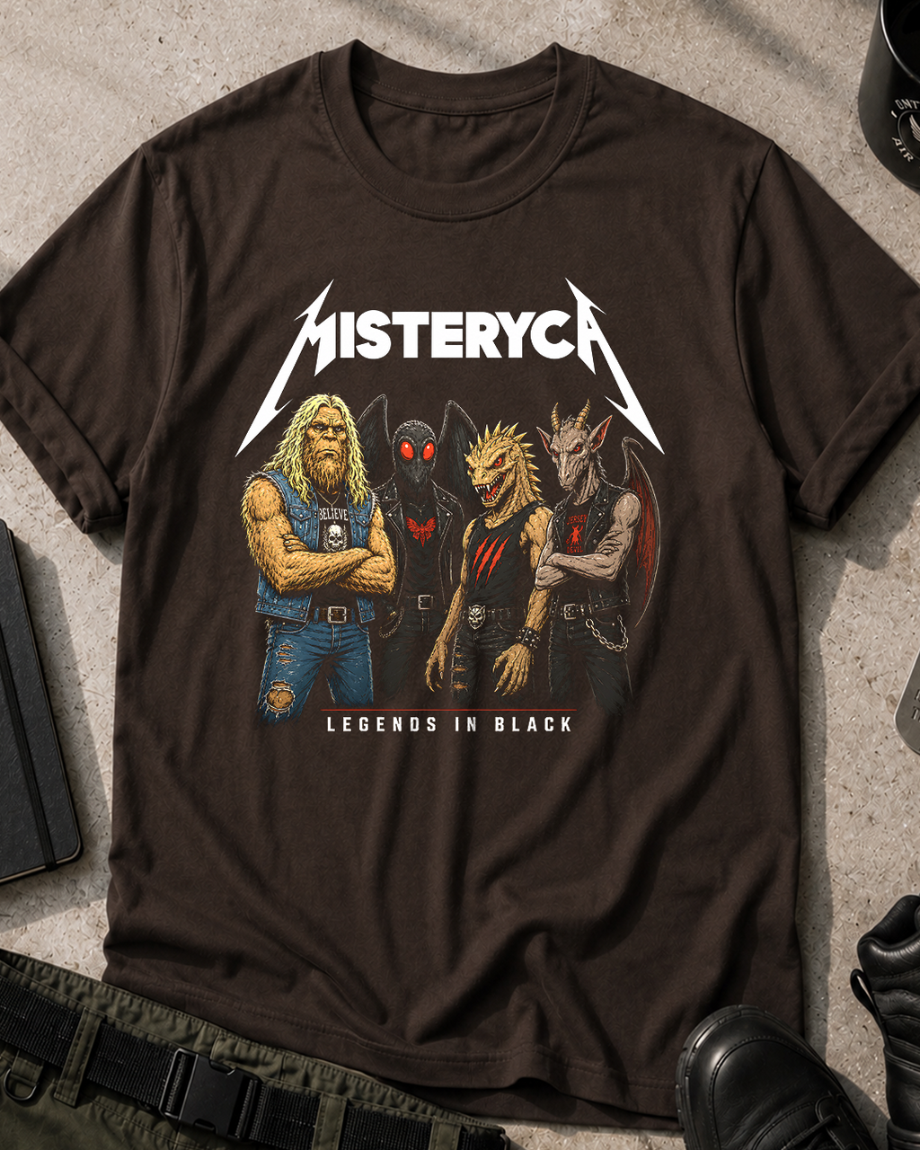 Misteryca Cryptids Metal band T-Shirt