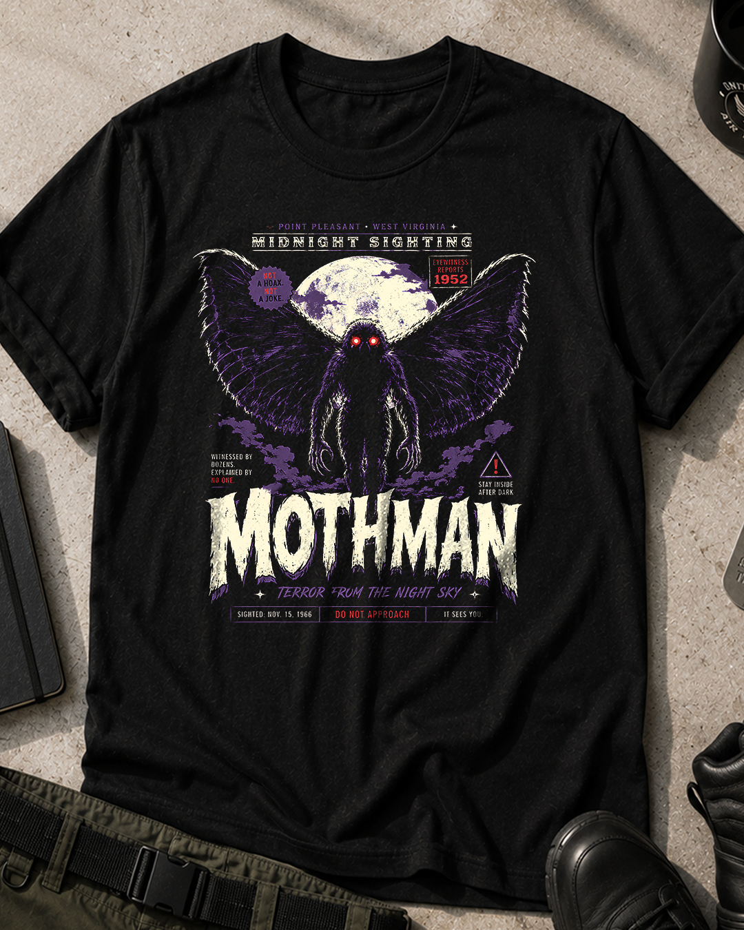 Mothman Halloween T-Shirt