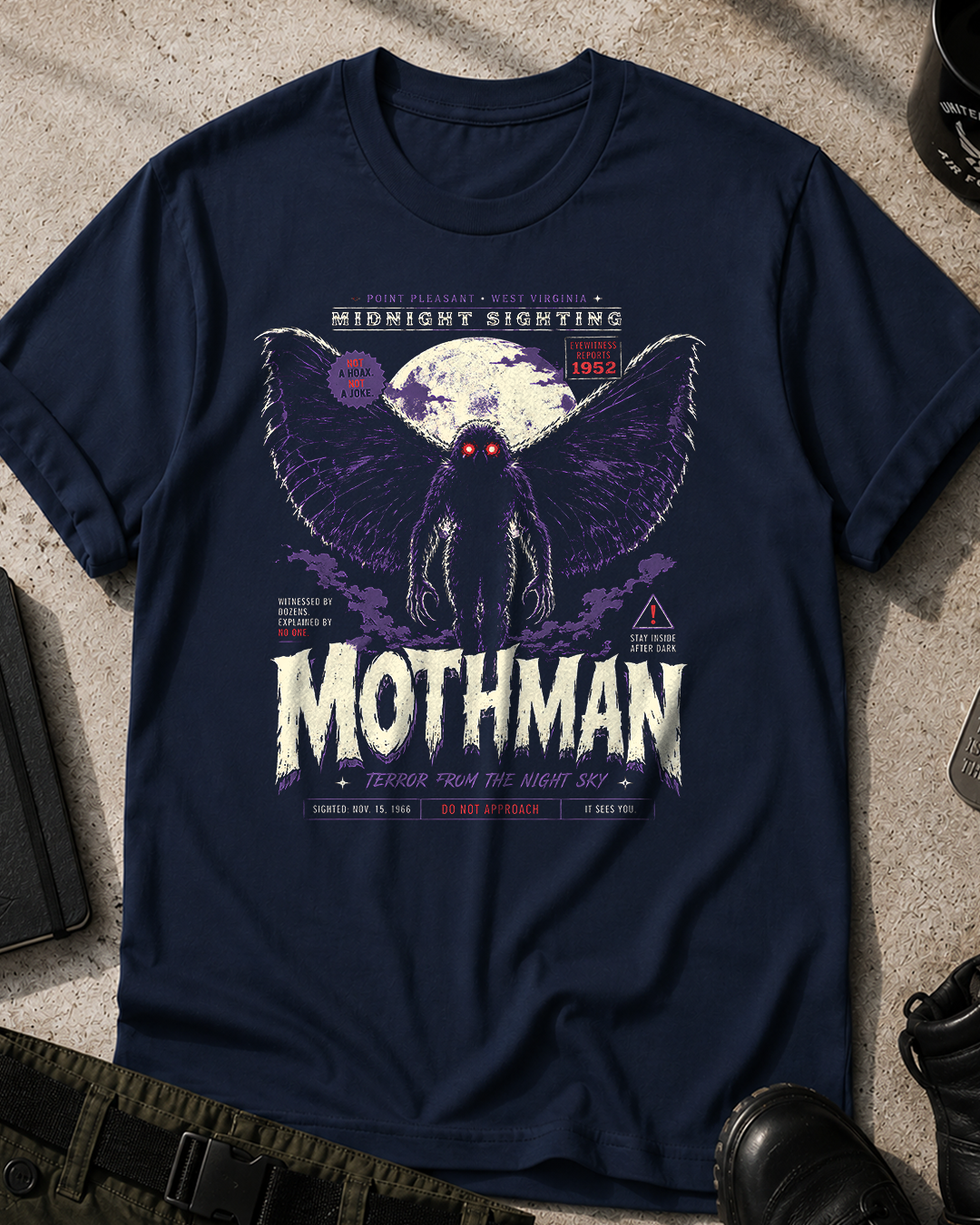 Mothman Halloween T-Shirt