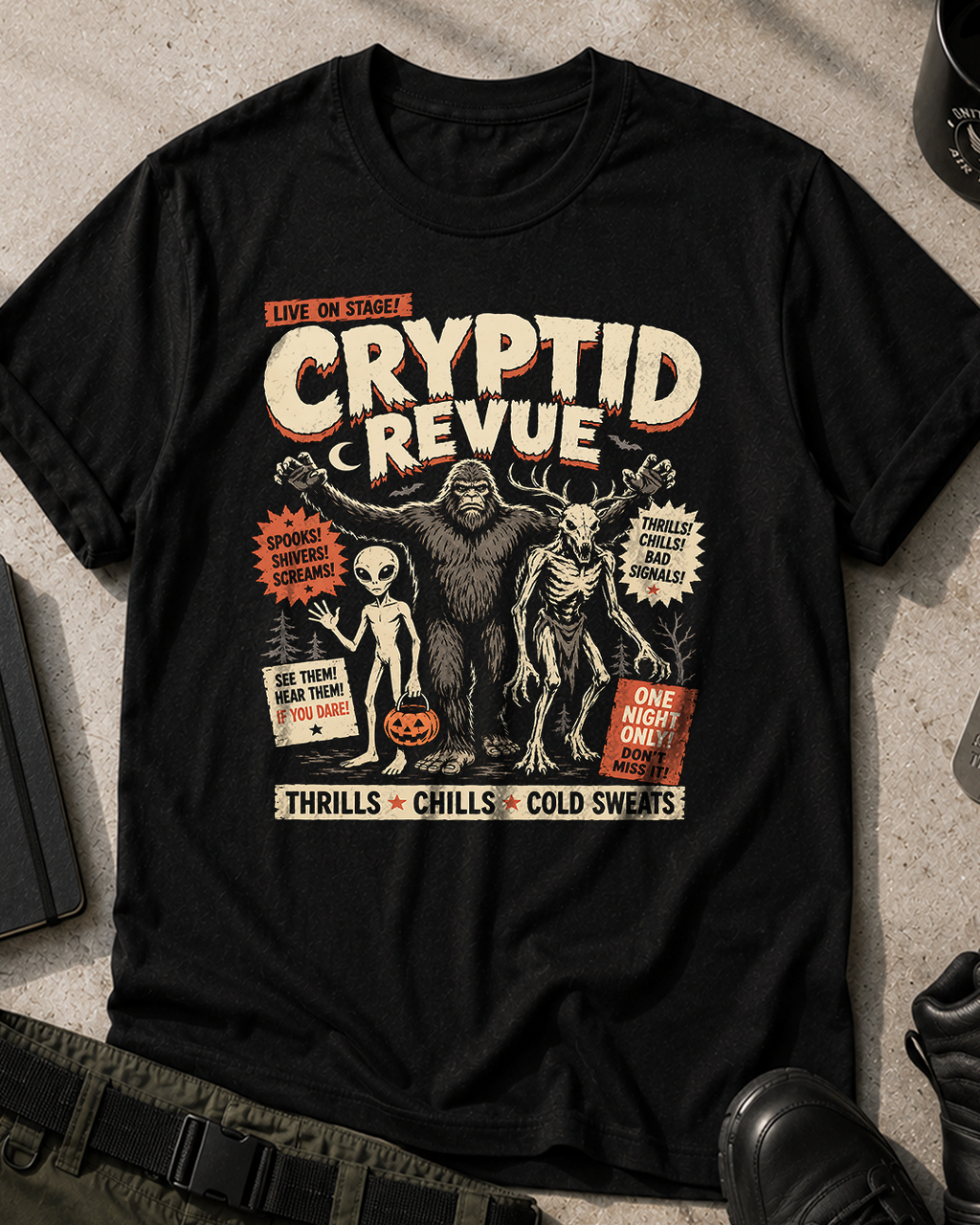 Cryptid Revue Halloween T-Shirt