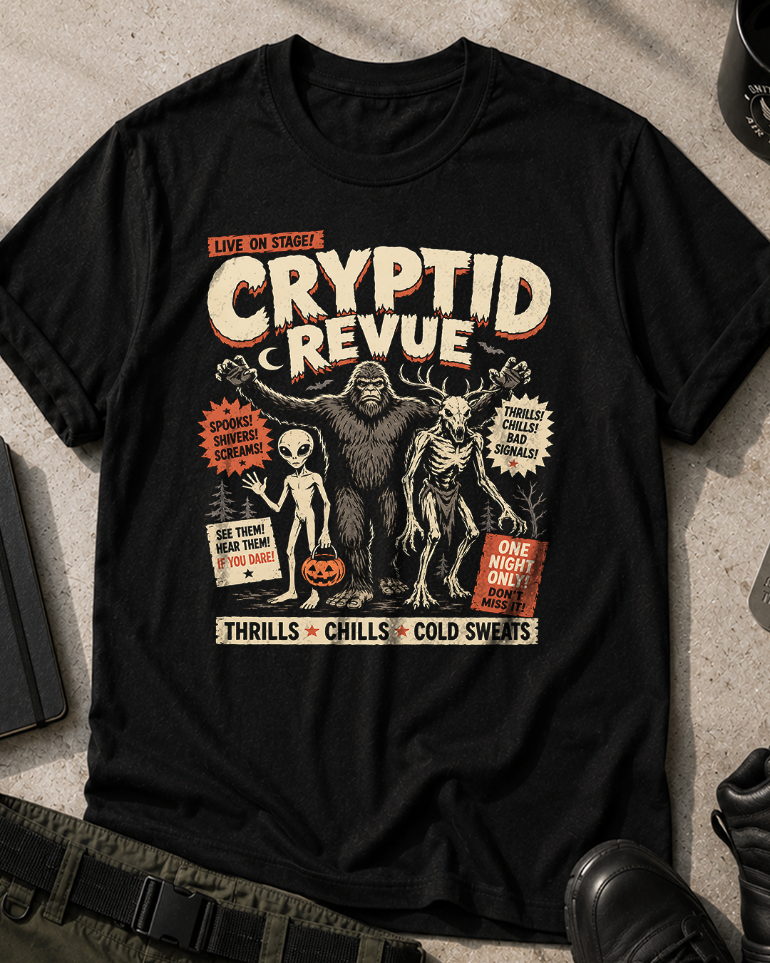 Cryptid Revue Halloween T-Shirt