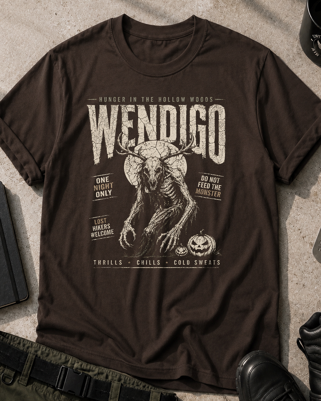 Hunger Wendigo Halloween T‑Shirt
