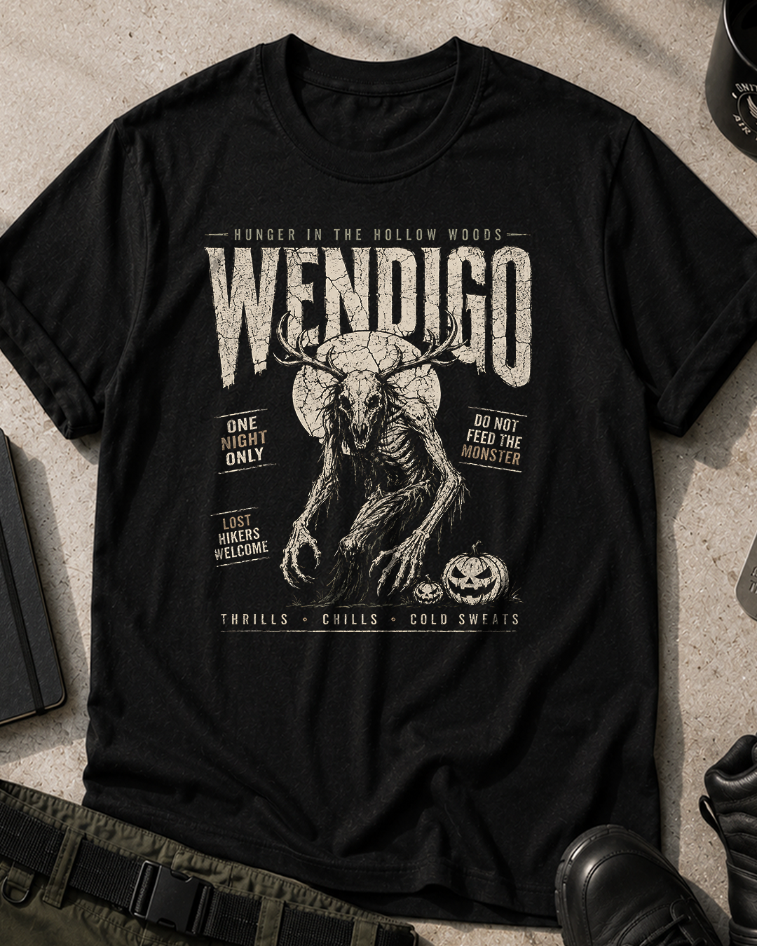 Hunger Wendigo Halloween T‑Shirt