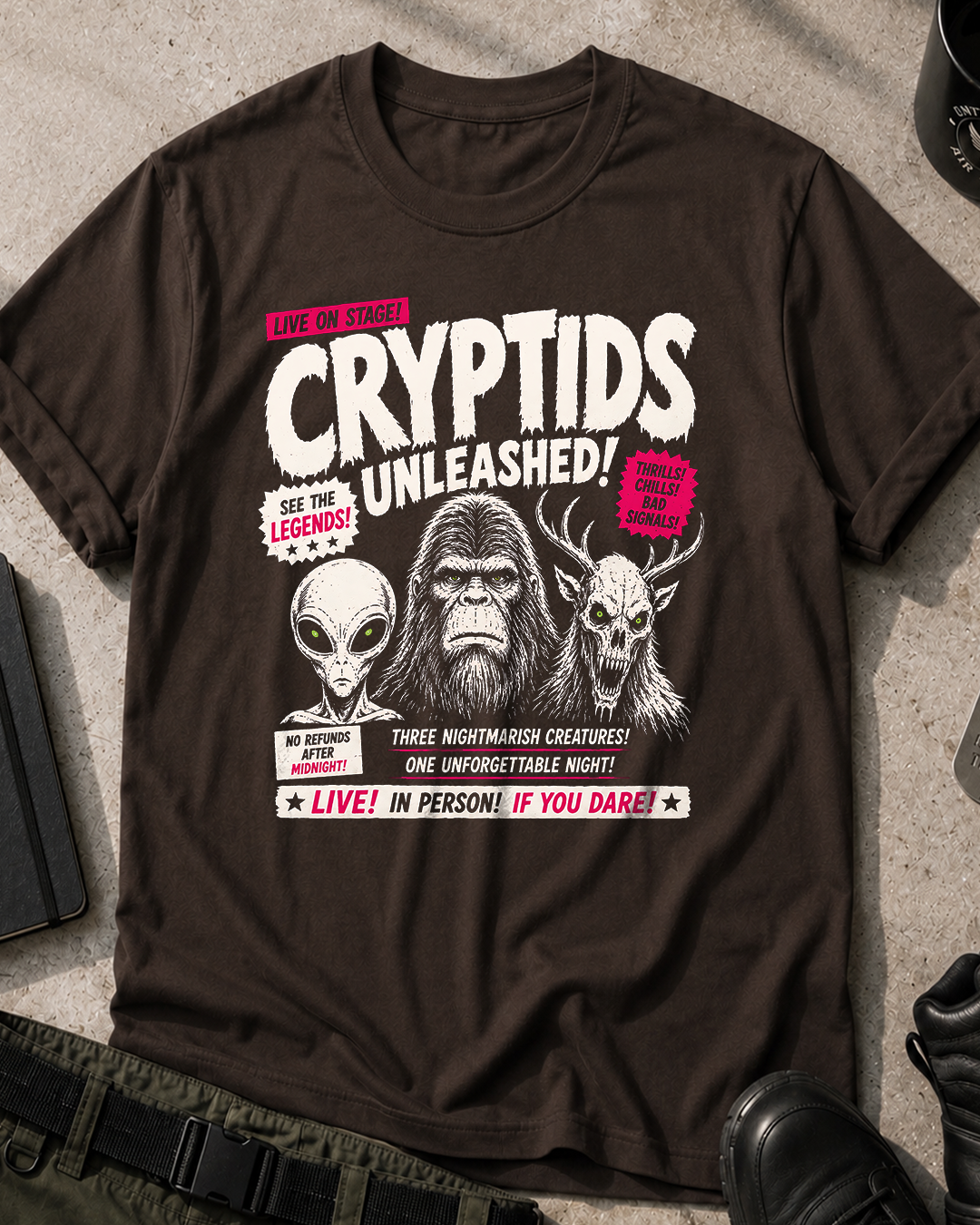 Cryptids Unleashed Halloween T-Shirt