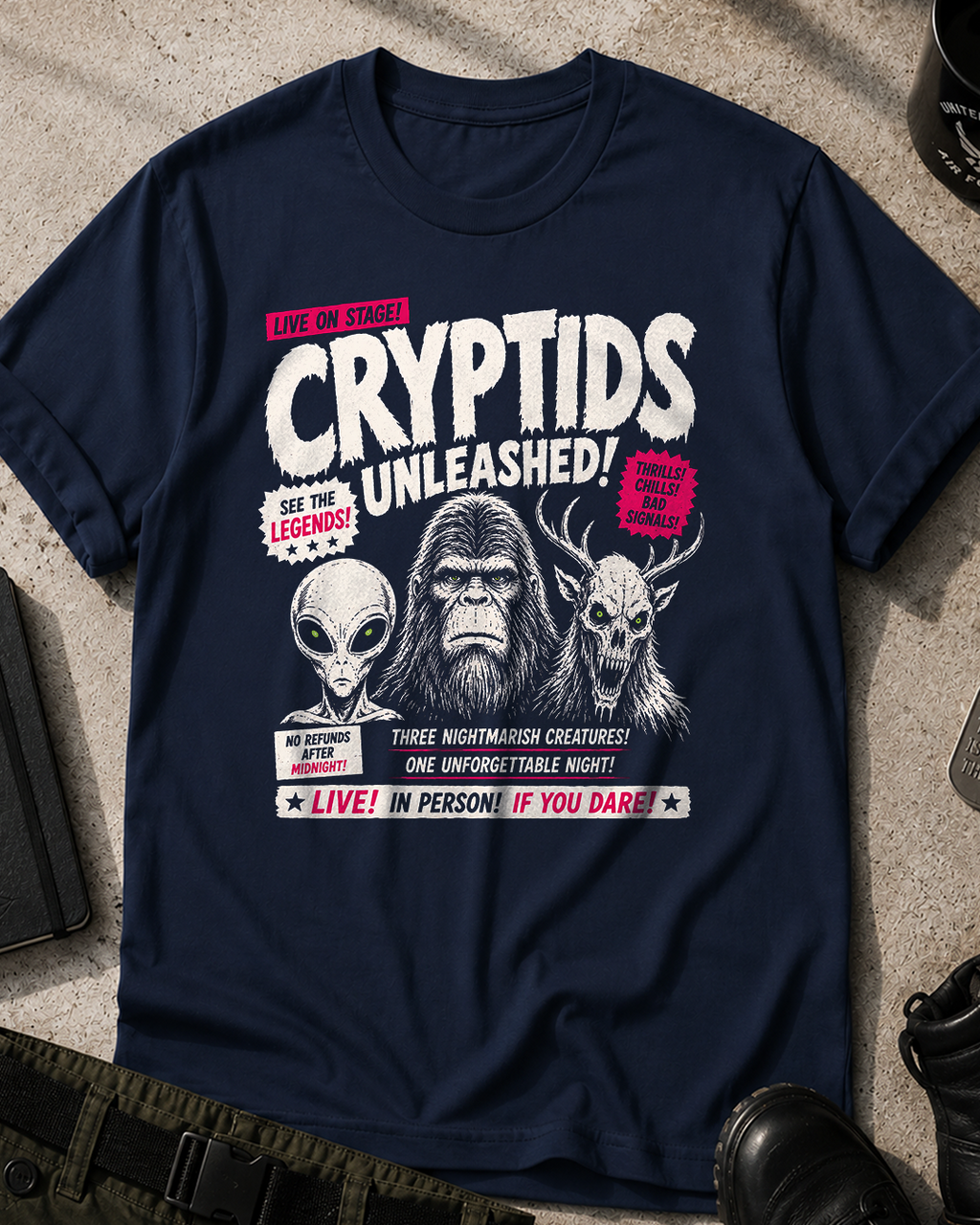 Cryptids Unleashed Halloween T-Shirt
