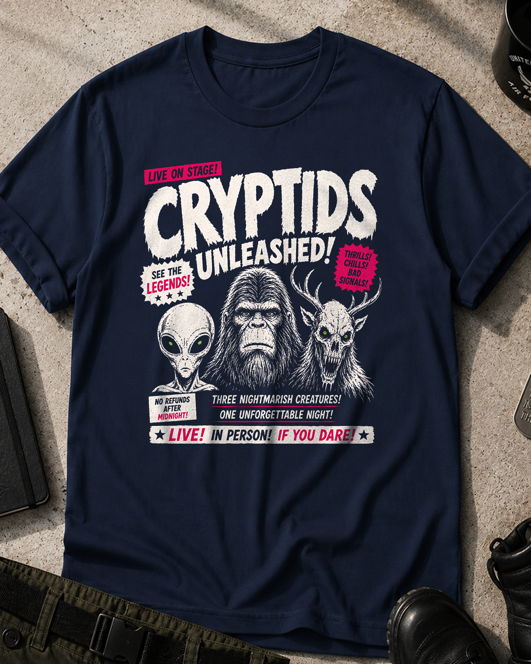 Cryptids Unleashed Halloween T-Shirt