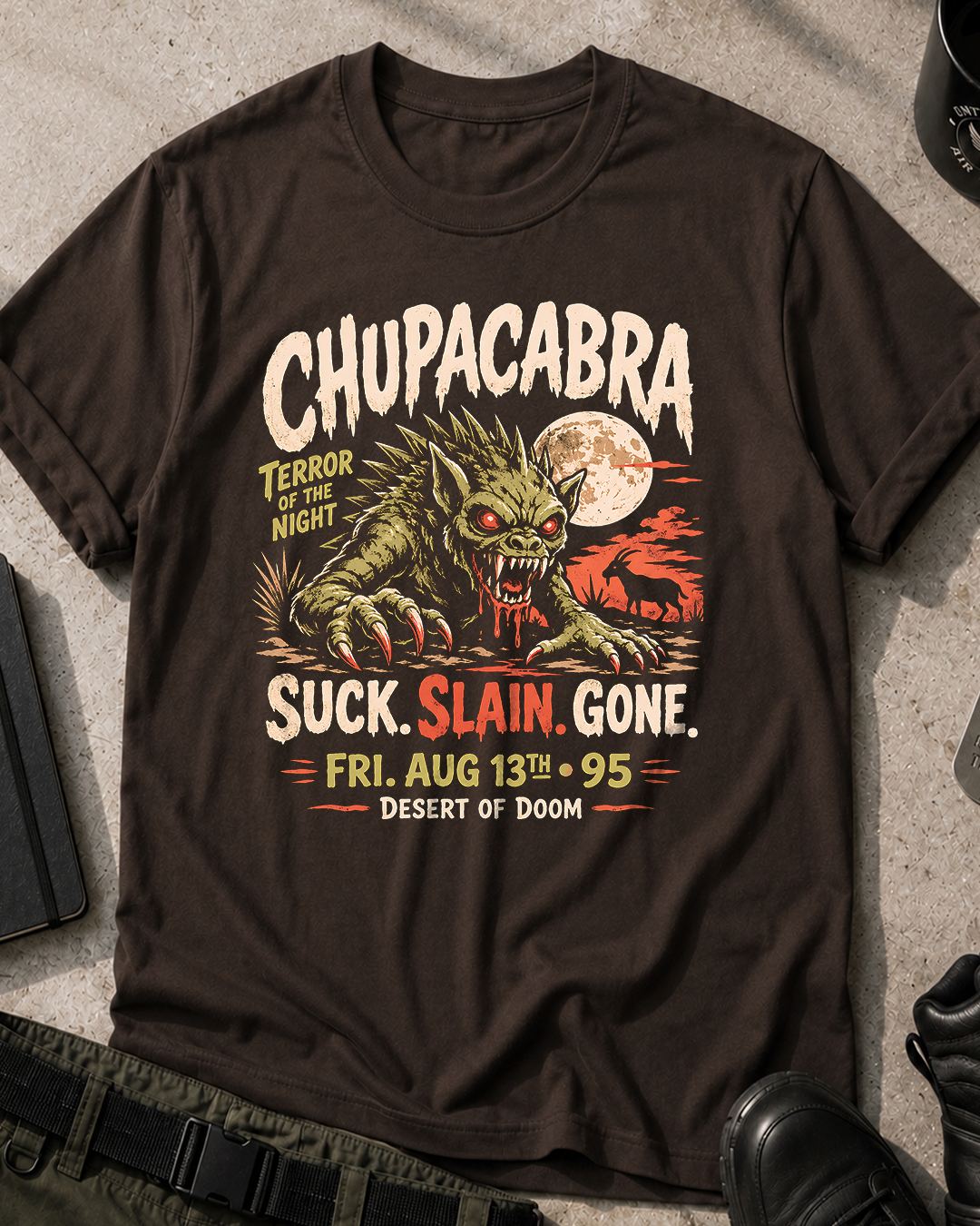 Chupacabra Horror Halloween T-Shirt