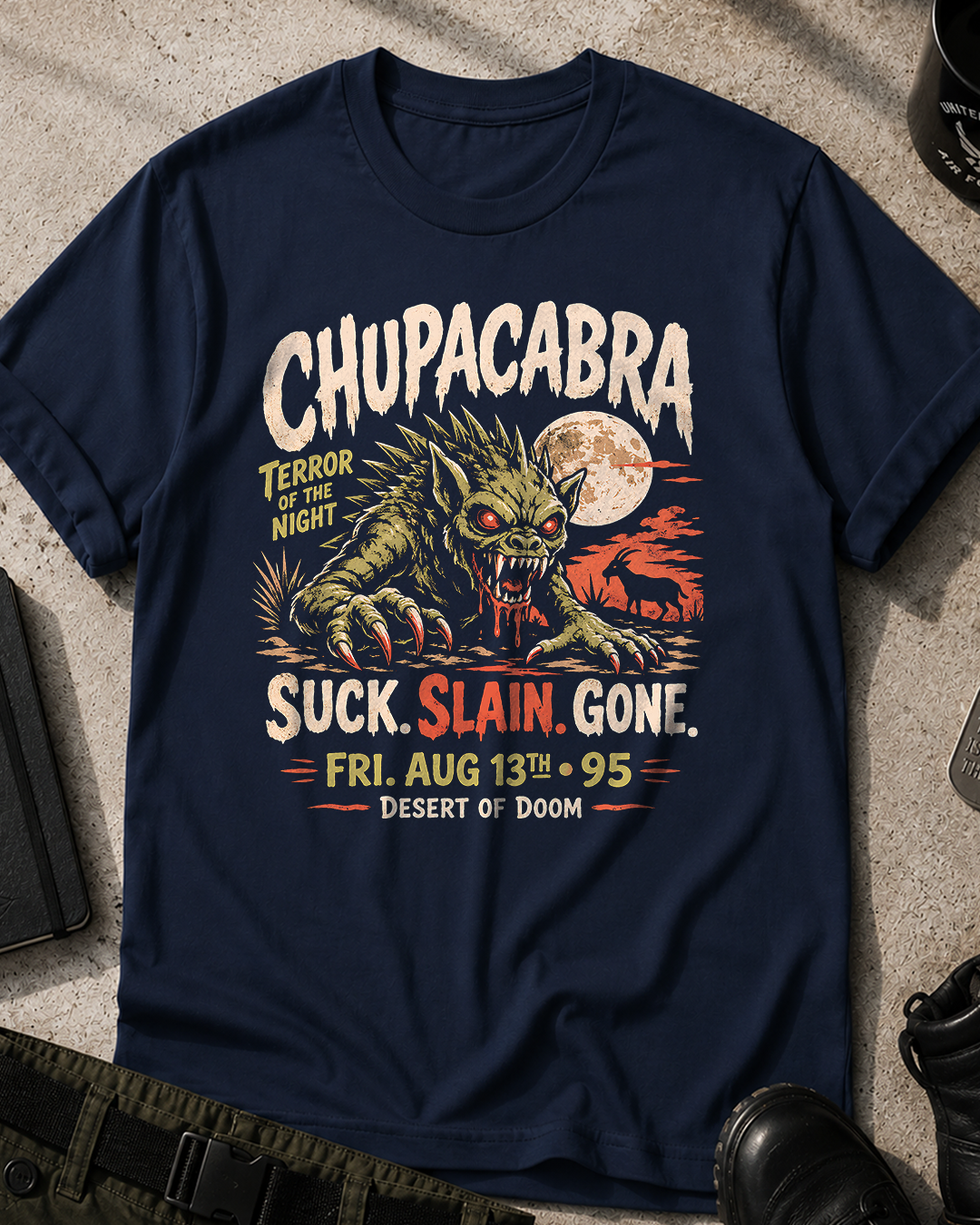 Chupacabra Horror Halloween T-Shirt