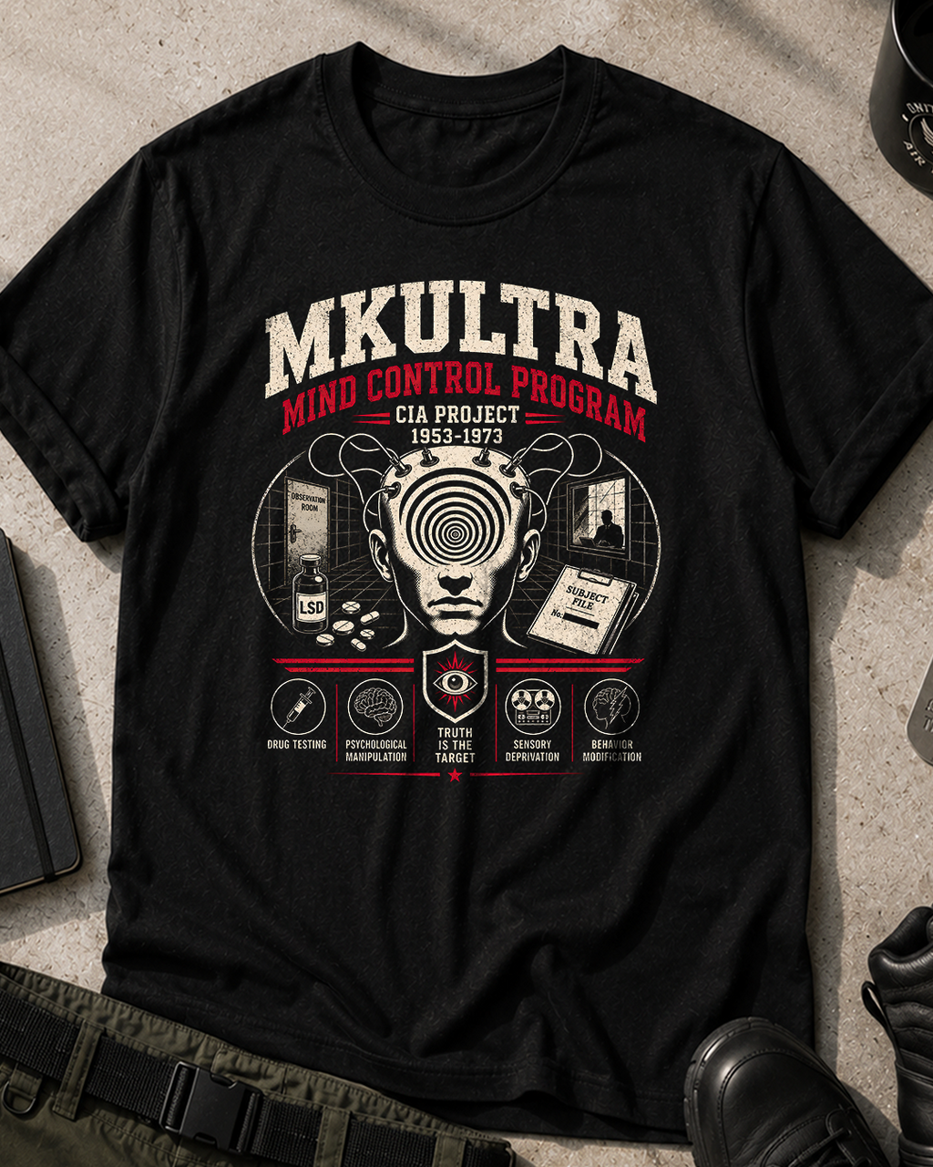 MKULTRA Mind Control Program T‑Shirt