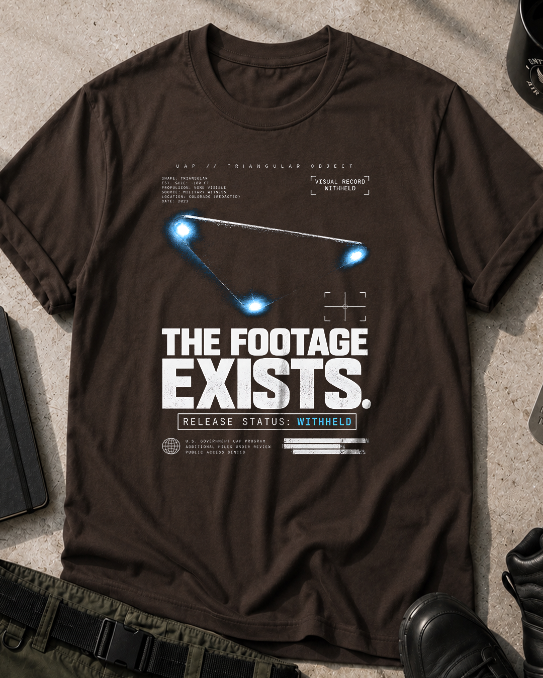 Triangular UFO Footage Exists T-Shirt