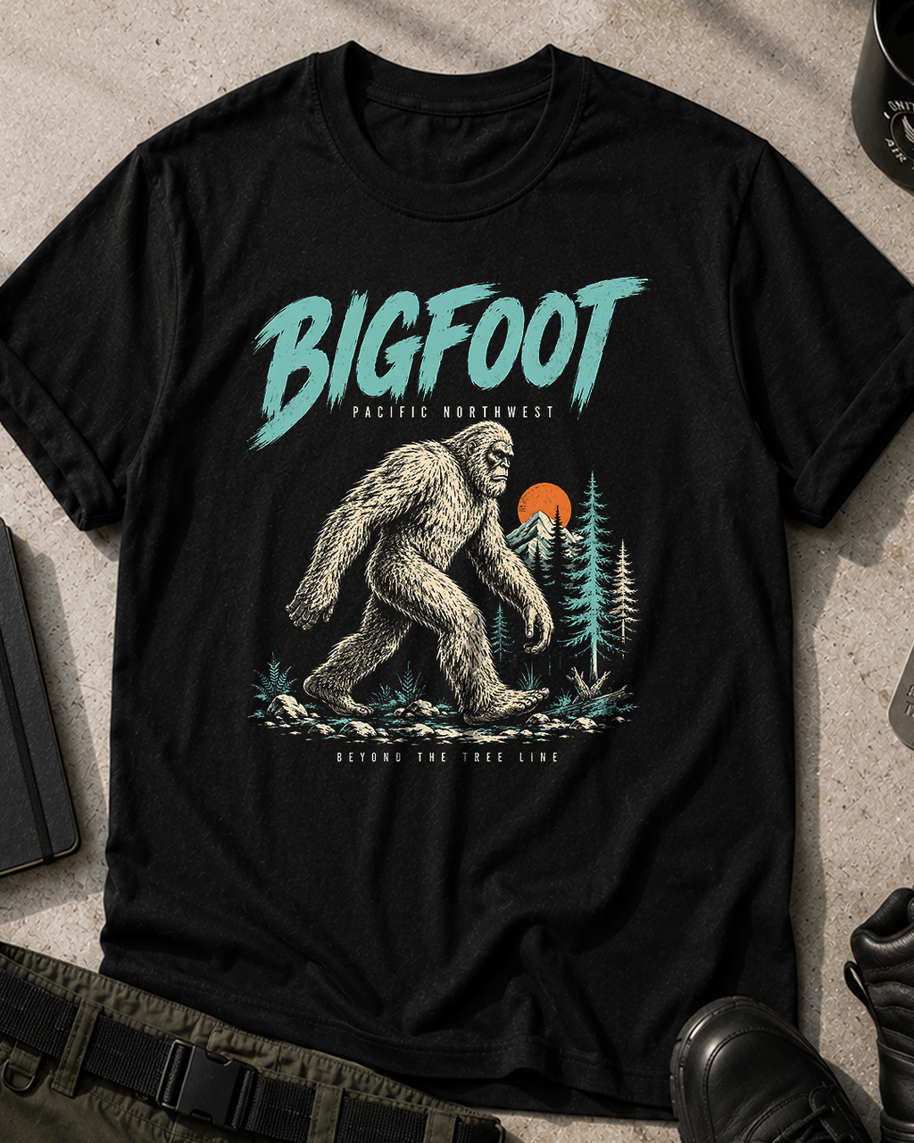 Bigfoot Retro Style T-Shirt
