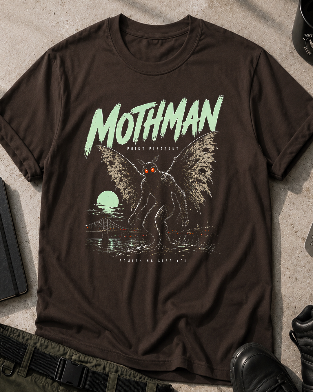 Mothman Retro Style T-Shirt