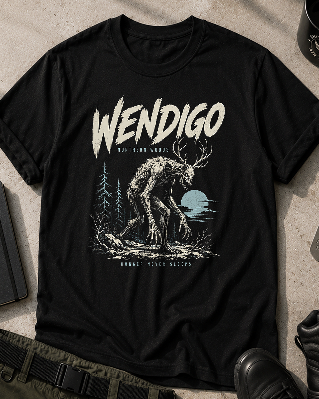 Wendigo Retro Style T-Shirt