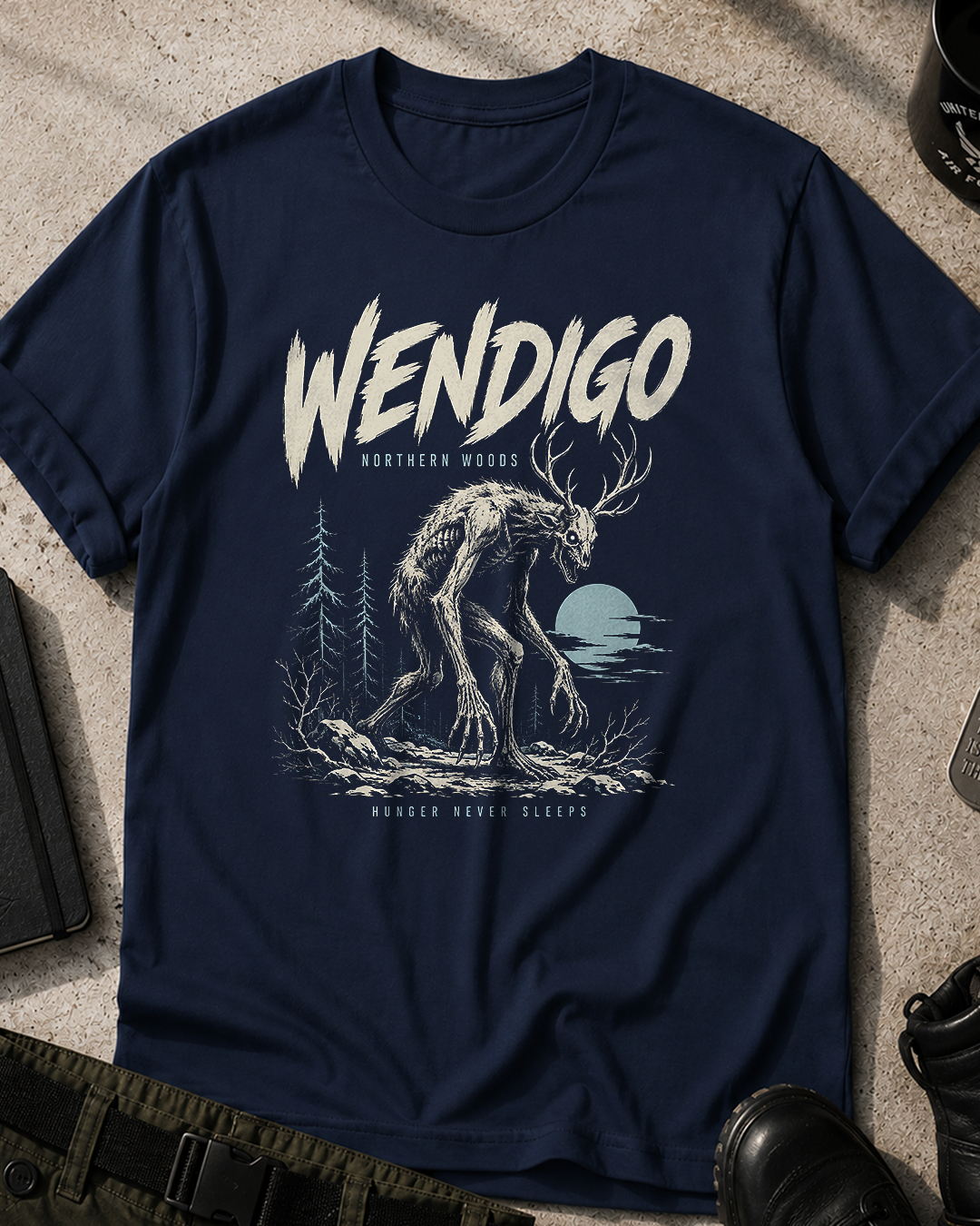 Wendigo Retro Style T-Shirt