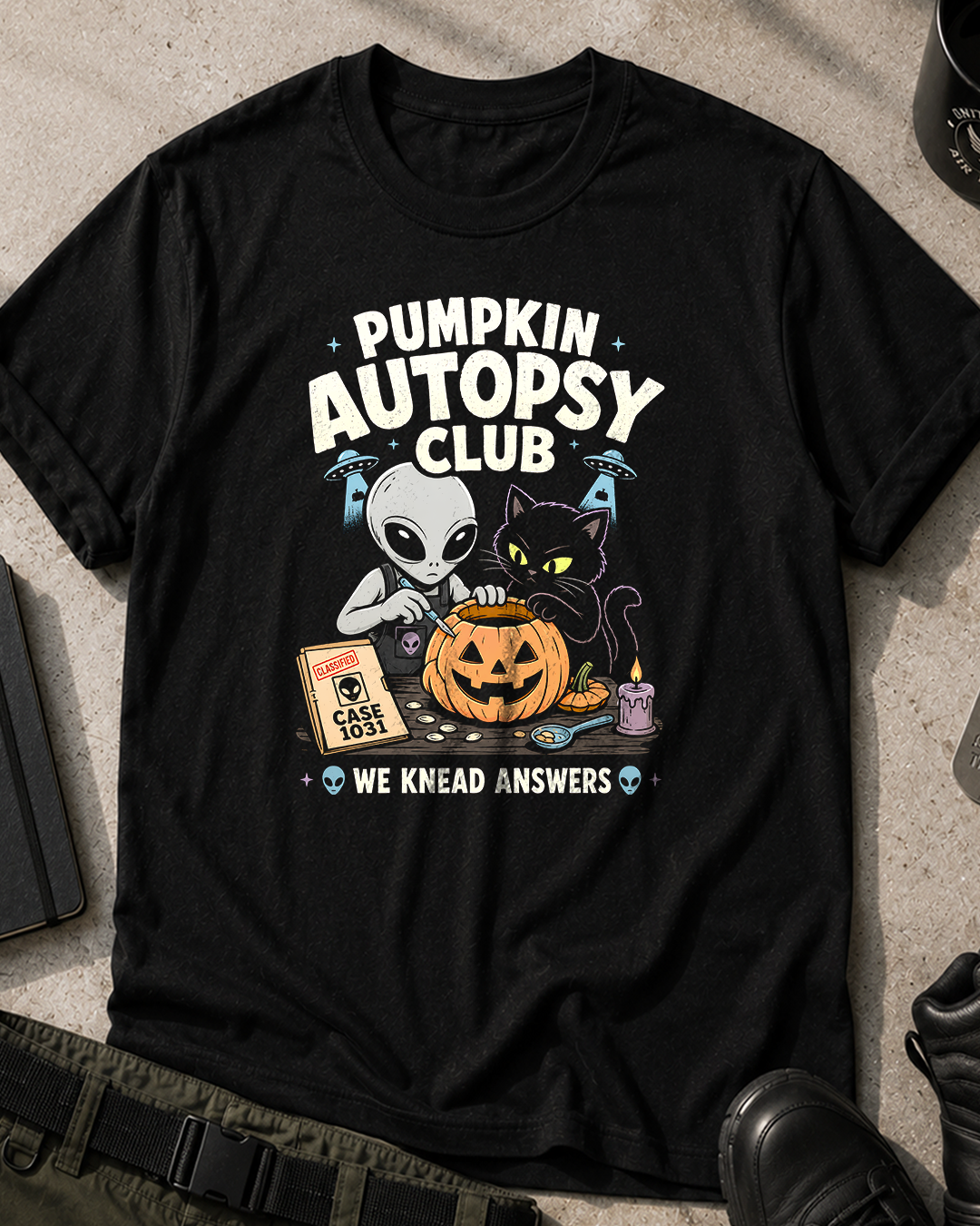 Pumpkin Autopsy Club Halloween T-Shirt