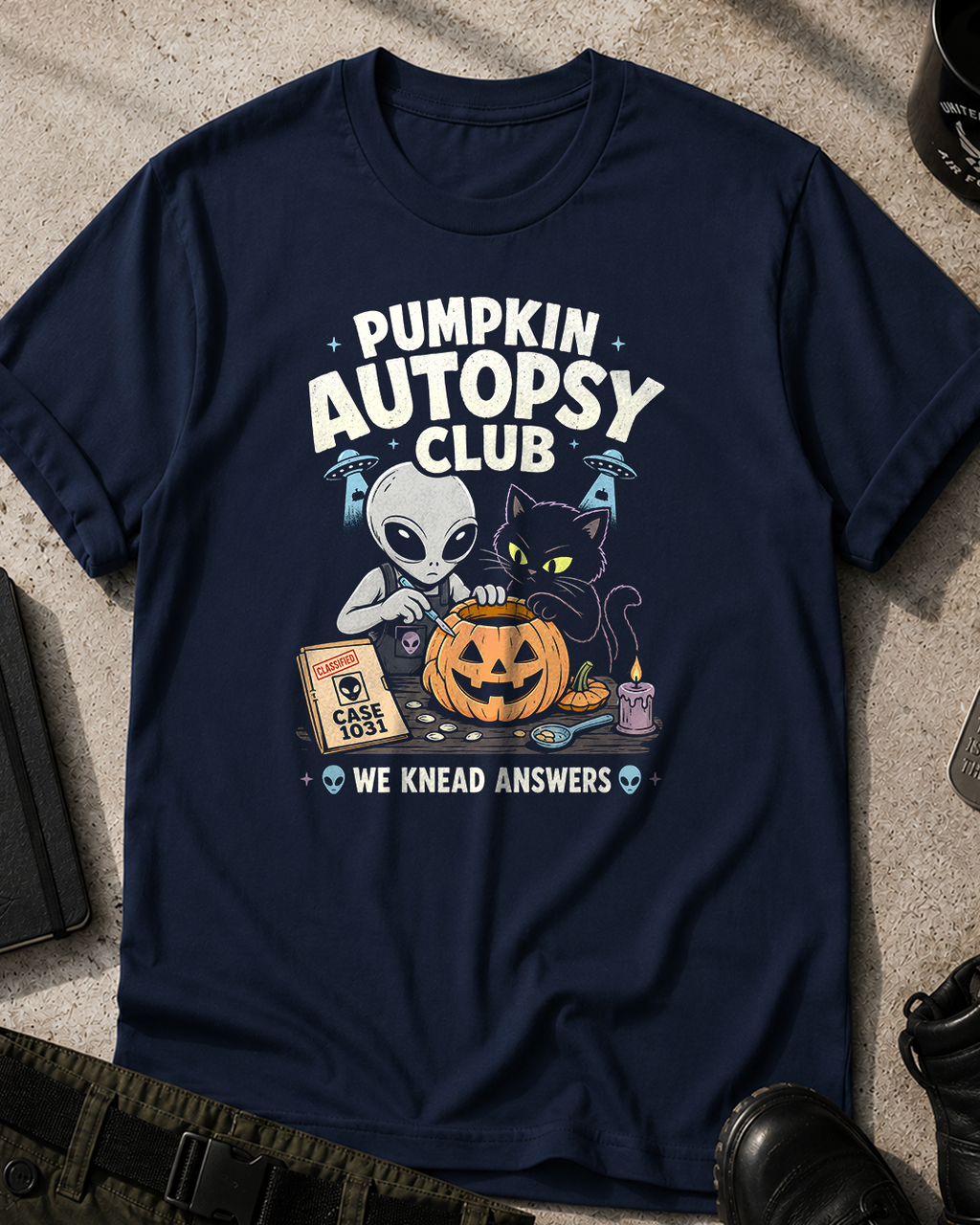 Pumpkin Autopsy Club Halloween T-Shirt