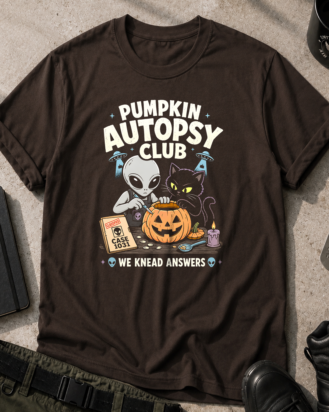 Pumpkin Autopsy Club Halloween T-Shirt