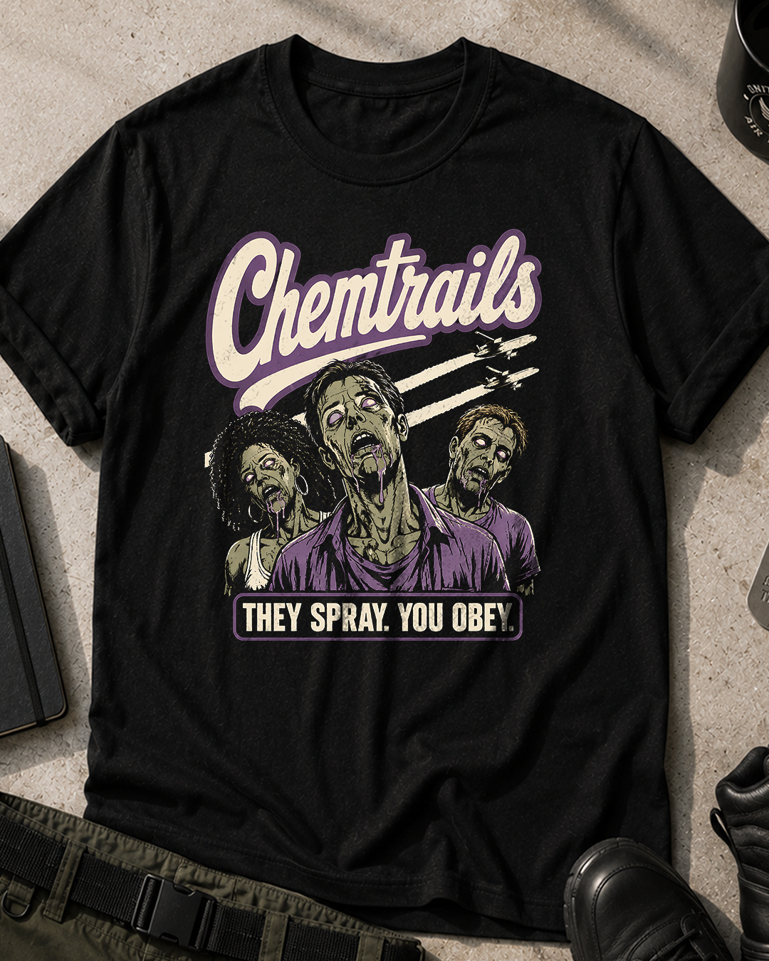 Chemtrails They Spray You Obey T-Shirt