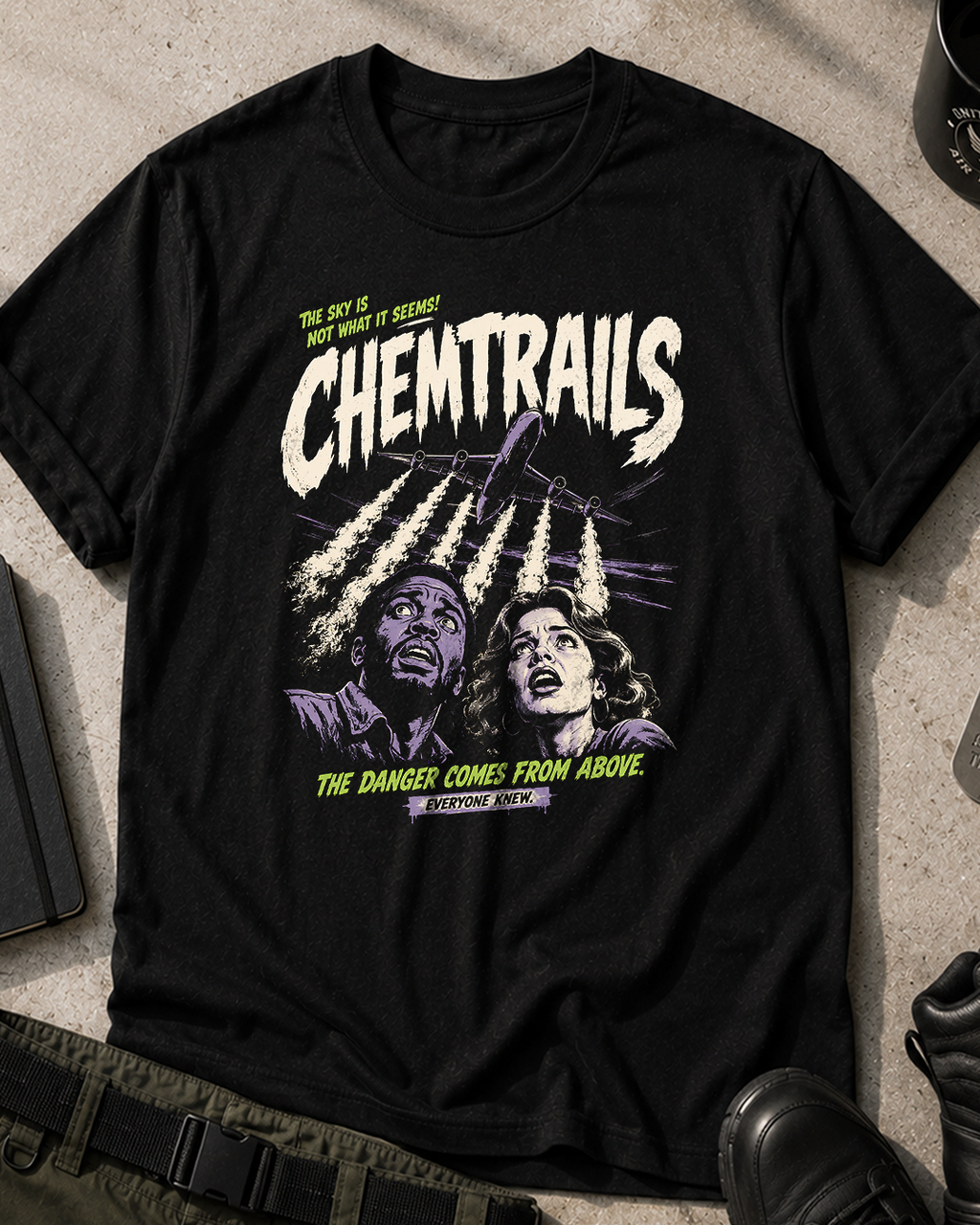 Chemtrails Danger From Above T-Shirt