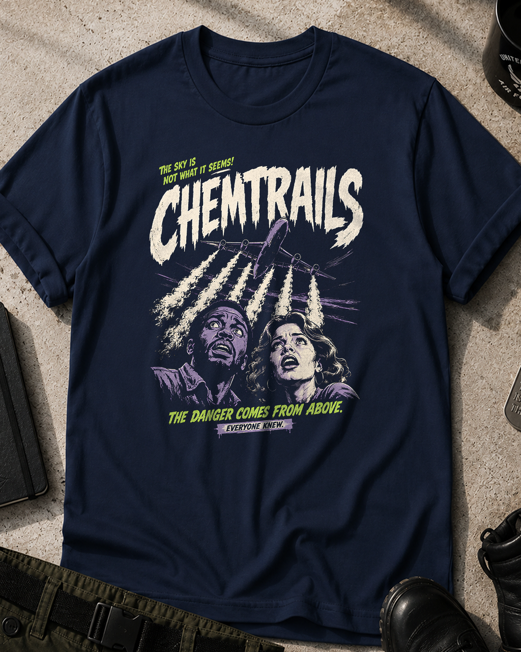Chemtrails Danger From Above T-Shirt
