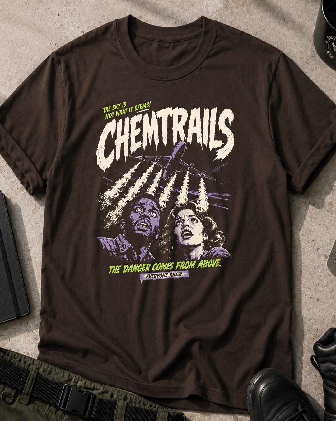Chemtrails Danger From Above T-Shirt